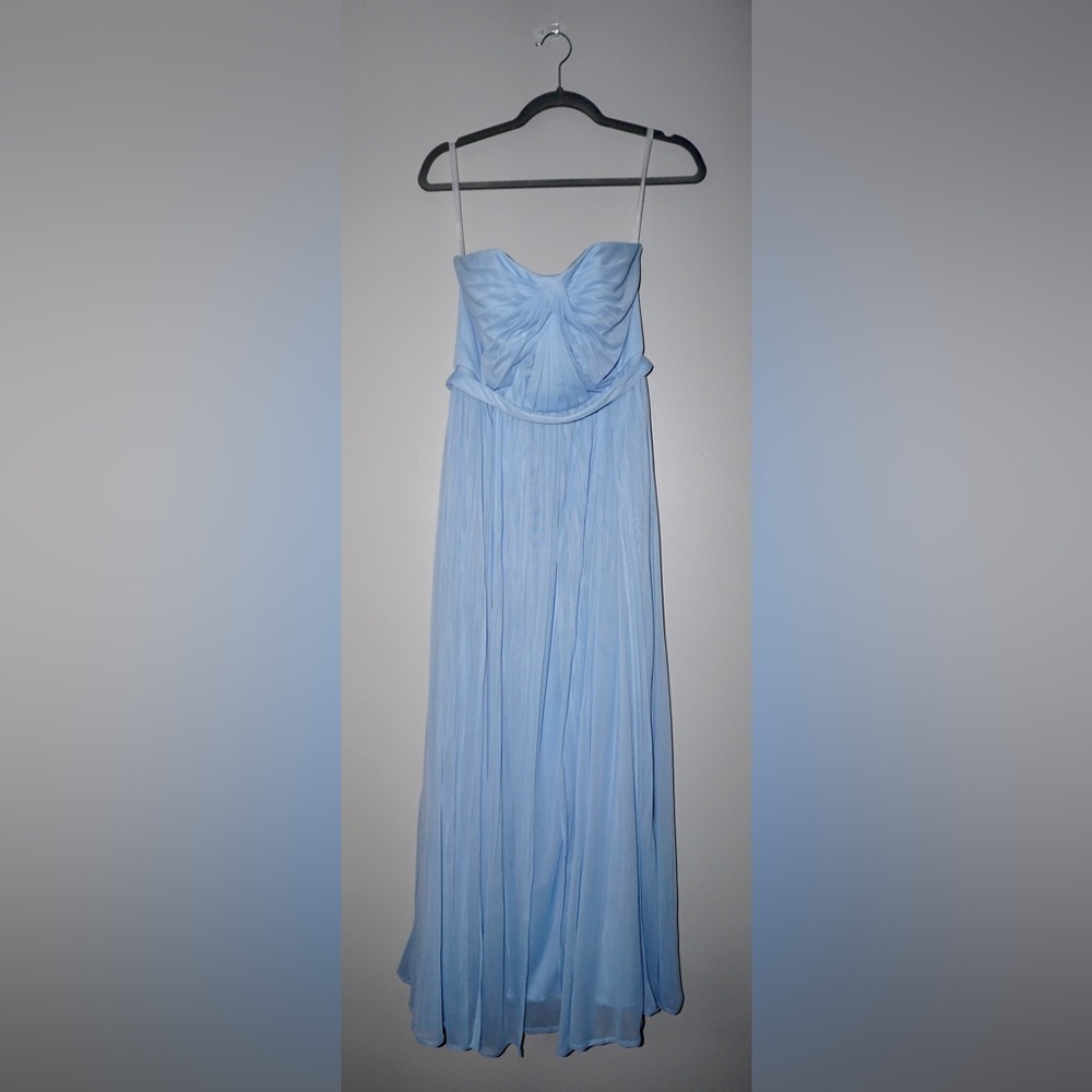 David bridal multi-way dress (ice blue)